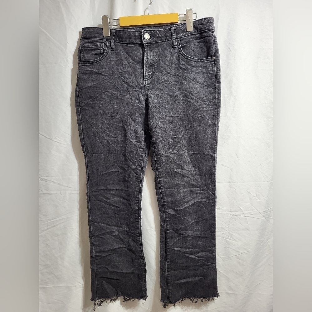 Simply Vera Vera Wang Charcoal Ankle Jeans, Size 12 (waist 34)